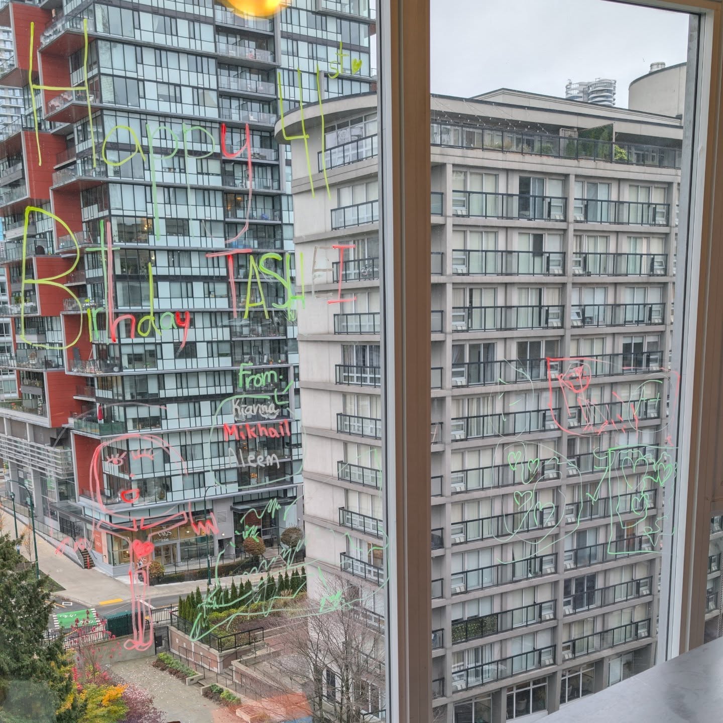 Before window cleaning